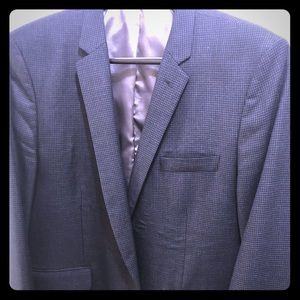 Navy houndstooth sports coat
